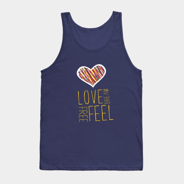 Feeling heart Tank Top by Urbhemia Designs